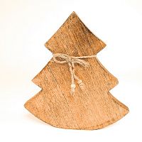 украшение новогоднее ель деревянная wooden tree, 23х23х2,5 см в Орле