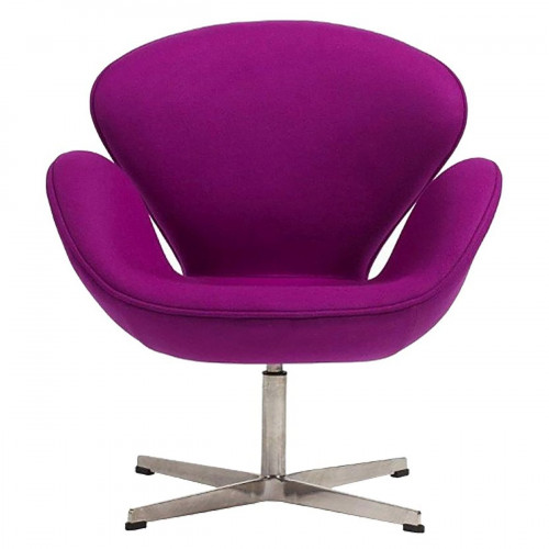 кресло swan chair кашемир лиловое в Орле