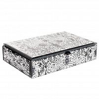 шкатулка для украшений кобра серая 23x15x5 см в Орле