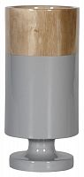 ваза настольная rustic chic tube wood grey в Орле