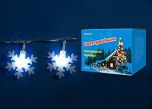 светодиодная гирлянда «снежинки-2» 700см (07935) uniel uld-s0700-050/dta white ip20 snowflakes-2 в Орле