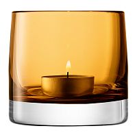 подсвечник стеклянный охра для чайной свечи light colour, 8,5 см в Орле