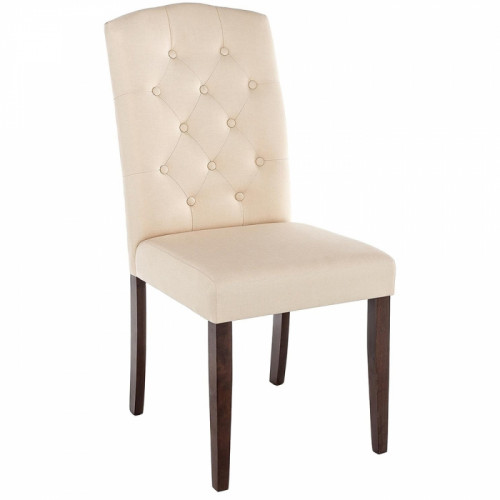 стул деревянный menson dark walnut / fabric cream в Орле