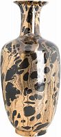 ваза керамическая классическая с высоким горлышком и рисунком 39 см leopard бежевая в Орле