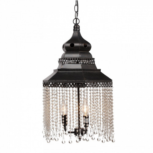 люстра подвесная черная с хрустальными подвесками chandelier в Орле