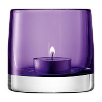 подсвечник стеклянный фиолетовый для чайной свечи light colour, 8,5 см в Орле