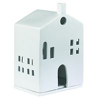 подсвечник-домик белый с круглыми окном light house round door в Орле