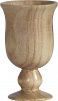 ваза кубок деревянная 13,5х18 см goblet в Орле