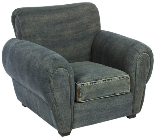 кресло san francisco denim armchair серое в Орле