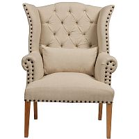 кресло quinn tufted armchair бежевое в Орле