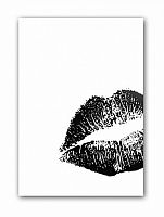 постер kiss а4 (черный) в Орле