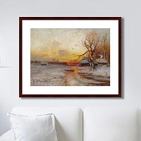 картина: winter sunset, 1913г. в Орле