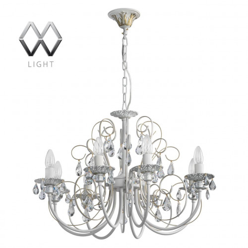 подвесная люстра mw-light свеча 301015308 белая в Орле