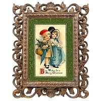 репродукция старинной рождественской гравюры best wishes в Орле