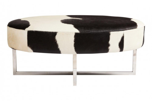 оттоманка cowhide черно-белая в Орле
