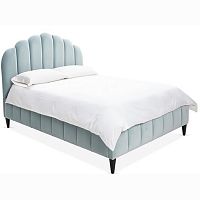 кровать двуспальная 180x200 голубая sutton scalloped в Орле