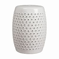 керамический столик-табурет cutwork garden stool белый в Орле
