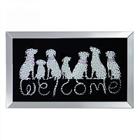 постер декоративный со стразами собаки welcome 120х70см в Орле