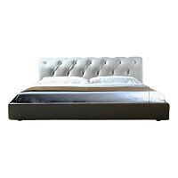 кровать двуспальная 180х200 белая из экокожи adelle в Орле